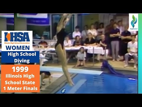 1990 Illinois High School State Diving Championships - Women 1 Meter Springboard Diving