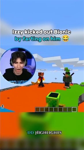 Izzy kicked out Bionic by farting on him 😂