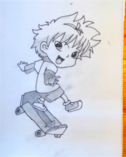 Draw Killua Chibi from Hunter x Hunter #reelsvideoシ #fypシ゚ #anime #drawing #hunterxhunterr