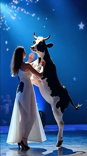 The Woman Performs a Fusion with a Cow on AGT #agt #americagottalent #magic