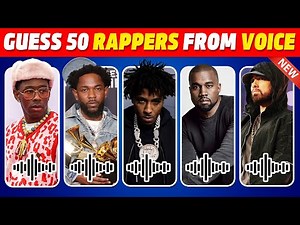 Guess 50 Rappers from the voice | Guess the rapper quiz | Guess who's singing rap edition 2025