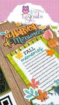 Harvest Memories - Doodlebug - Farmhouse - Double Page Scrapbook Process - Life in Layouts