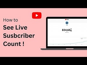 How To See Live Subscriber Count on YouTube | Live Subscriber Count Website