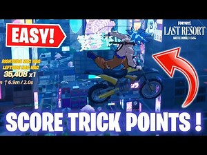 How to EASILY Score 200000 Trick Points on a Dirt Bike in a Single Match | Fortnite Guide