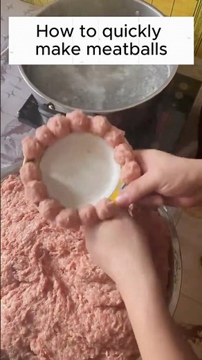 How to quickly make meatballs