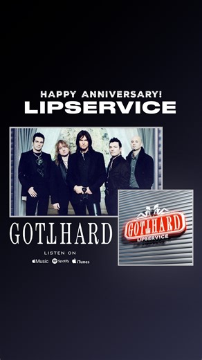 Time flies: LIPSERVICE was released on this day in 2005 - Let us know your favorite songs! #gotthard #lipservice #happyanniversary | Gotthard