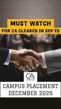 CA Campus Placement 2025 🔥 | What You MUST Know Before Applying!