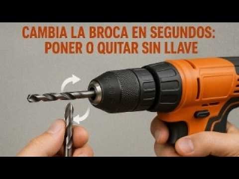 🔩 How to put in and take out the drill bit without using a wrench