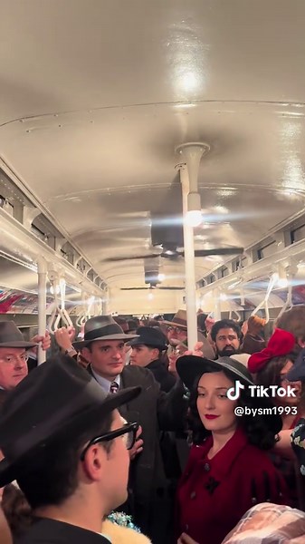 All aboard🚆….. The Holiday Nostalgia Train Every Sunday in December 🎄✨ #christmastrain #christmasinnewyork #mta #trainsoftiktok #polarexpress @newyorkcitytransitsystem