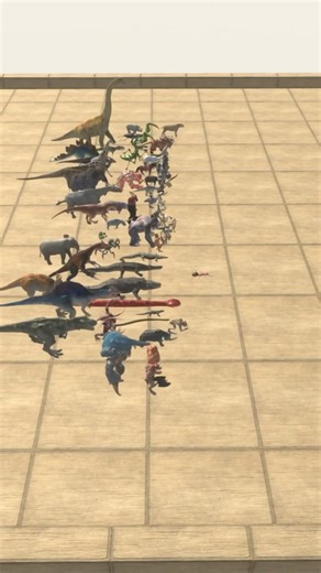 Speed ​​race with all ARBS units. Sprinting part3! - Animal Revolt Battle Simulator #shorts