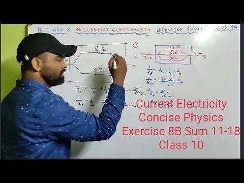Numericals on Current Electricity Class 10 || ICSE || Concise physics || Selina || Exercise 8B