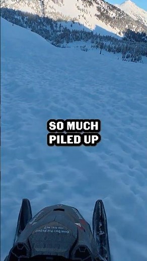 Snowmobiling over an insane amount of avalanche debris!