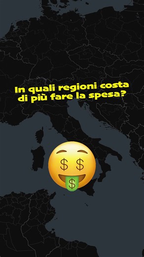 In quali regioni costa di più fare la spesa? #costodellavita #carovita #spesa #spesaalsupermercato #famiglia