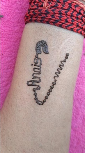 Anais Name Mehndi Tattoo ♥️ Part 743 #mehndiartssaroj #mehndidesign #henna
