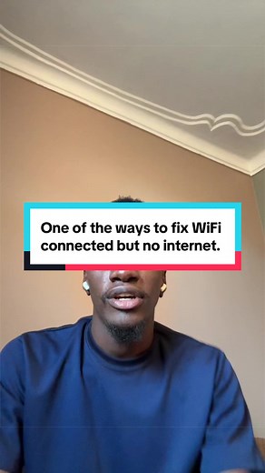 One of the ways to fix WiFi connected but no internet. #tech #pctips #learnontiktok #kenyantiktok🇰🇪