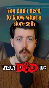 Make prepping D&D stores easier (by not prepping) #dnd #dungeonsanddragons #dndtips #dnd5e #ttrpg