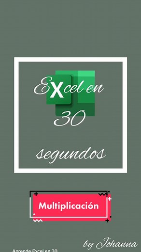 Multiplicación en excel #excel #multiplicacion #excelen30segundos #exceltips #excelrapido