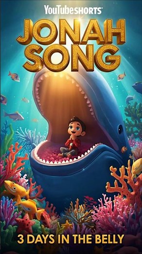 JONAH SONG 🐳 Bible Story Song for Kids 🌈 #shorts