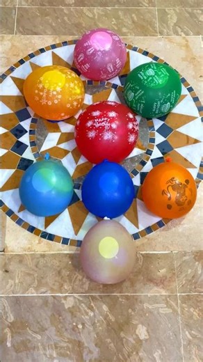 Colour Water Balloons❤️💛💙💚🧡🩷Colour #foryou #waterballoons #colour #entertainment