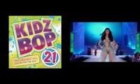 Mix of 2 videos from youtube : Kidz Bop Goez Metal (Moves Like Jagger)
