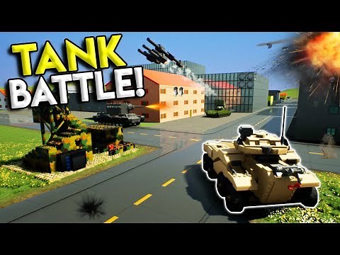 LEGO TANK BATTLE & BASE DEFENSE! - Brick Rigs Multiplayer Challenge Gameplay - Lego Military