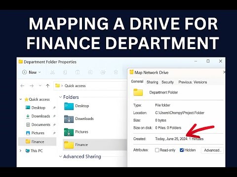 How to Map a Network Drive for Your Finance Team in Windows #ittraining