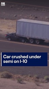 DPS says one person was pulled from a vehicle that crashed into the back of a semi-truck along westbound I-10 in Tonopah. Authorities did not say how seriously that person was hurt. Click the link in our bio for more on this story. #arizona #fox10phoenix | FOX 10 Phoenix