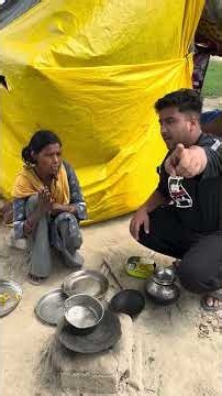 Woman was cooking food in a dirty 🤮 vessel😲😱 #humanity #viralpost #reelsviralシ #foryouシ