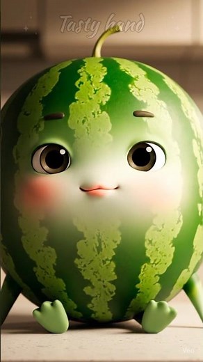 Watermelon Eating Animation | Funny Fruit ASMR 🍉"