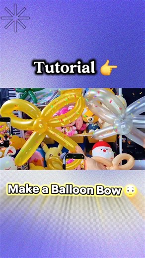 Make a Balloon Bow 😳 #shorts #balloonbow #tutorial