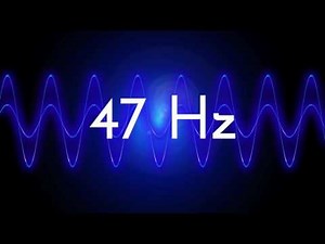 47 Hz clean sine wave BASS TEST TONE frequency