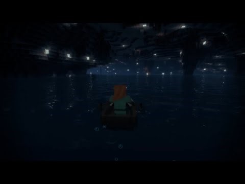 Minecraft 1.21.11 - Underground River with shaders (Tectonic Mod)