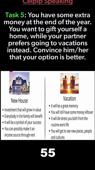 Celpip speaking practice: Task 5