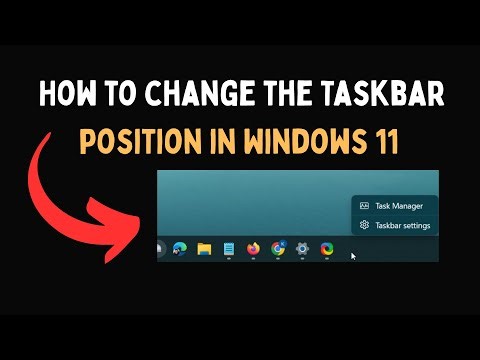 How to change the Taskbar position in Windows 11