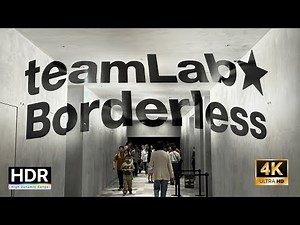 Teamlabs Borderless Digital Art Exhibit Complete Walkthrough Tokyo Japan 4K HDR