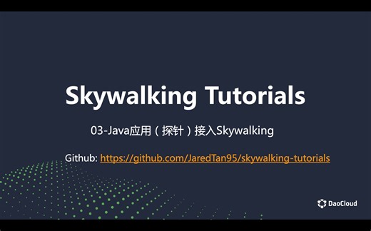 03-Java应用（探针）接入Skywalking