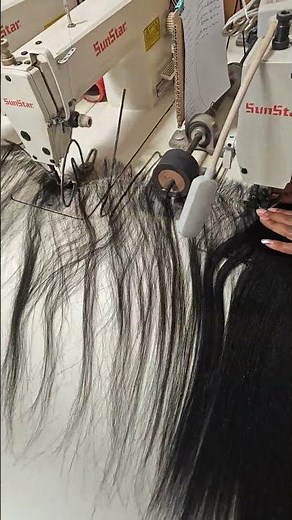 how to make a wig.sewing machine. #wigs #hair #sewing #hairstyle