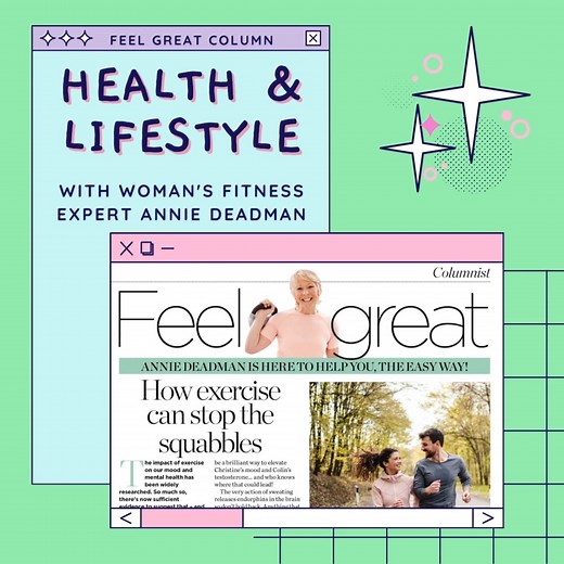 Our health and fitness columnist @anniedeadman explains how exercise can help your marriage. Read what she has to say in this week's issue of #womanmagazine, out now! | Woman | Facebook