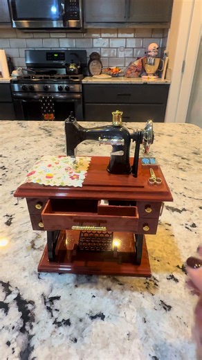 Add a touch of vintage charm to any space with this Little Sewing Machine Music Box. Beautifully crafted with intricate details, it plays a sweet melody when wound—perfect for collectors, crafters, or anyone who loves nostalgic décor. The delicate design and classic look make it a timeless keepsake or thoughtful gift. #TikTokShopCreatorPicks #HomeDecor #VintageFinds #MusicBox #GiftIdeas