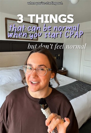 new to cpap? these are some things that are normal but may not feel normal! 1. waking up with a mask on the ground in the morning. 2. not feeling refreshed and/ord energized. 3. some minor skin irritation starting cpap is kind of like starting to run a marathon, it can take a lot of practice and patience (spoken from someone who has never run a marathon and doesn’t plan on it🤣)