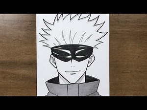 How to Draw Gojo Satoru Step by Step | Jujutsu Kaisen