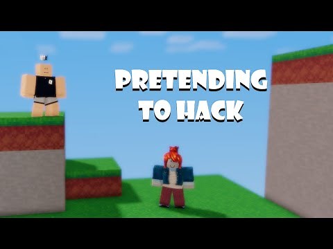 PRETENDING TO HACK | Roblox BedWars