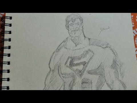 "Stunning Superman Pencil Sketch | Step-by-Step Drawing Tutorial"