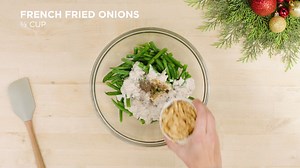 86K views · 190 reactions | Learn how to make this delicious and Classic Green Bean Casserole dish from our sponsor Campbell's Kitchen! Tell us where you spot the dish in the Countdown to Christmas premiere, The Christmas Club, presented by Campbell's. | Hallmark Channel | Facebook
