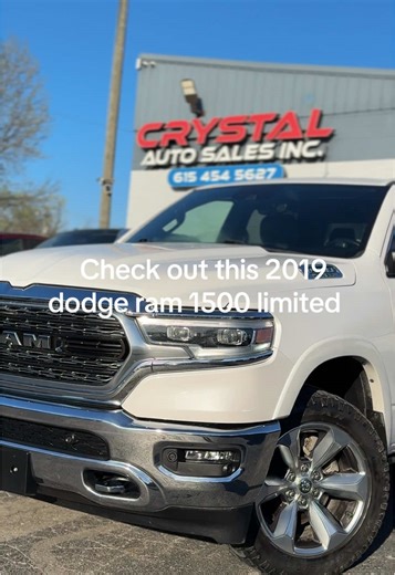 HomeInventoryRAM1500 2019 RAM 1500 Limited 4x4 Limited 4dr Crew Cab 6.4 ft. SB Pickup #ram1500limited #ram1500 #trucksoftiktok #crystalautosales