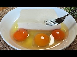 Tofu with egg is better than meat! This is really my favorite!