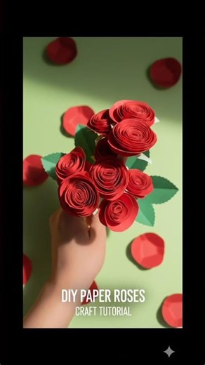 You Won’t Believe This Is Paper! 😱🌹 #diy #music #RedRose #CraftShorts #YTShorts