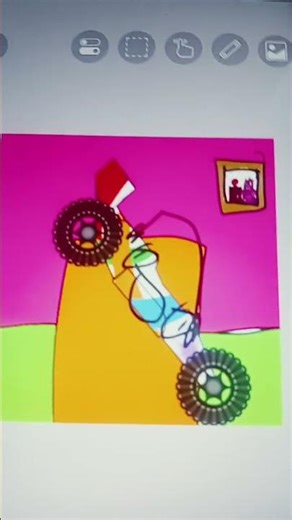 funny Race Car #hillclimbracing #hillclimbracing2