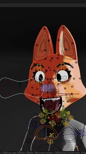 Character Rigging | Animation | CGi on Instagram: "Check out this Diane Foxington fan art rig showcase by @krokinetic 🦊✨ This project was a great opportunity to dive deeper into bone-based cloth rigging and facial expression work in Blender. A solid study in stylized character rigging and technical exploration. #b3d #rigging3d #blender3d #characterrigging"