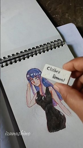 clothes removal 😆#hinata #animedrawing